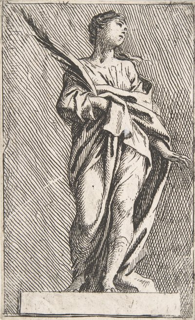 Álló női alak, kb. 1739-40., kb. 1739-40. alkotó: Pierre Ignace Parrocel