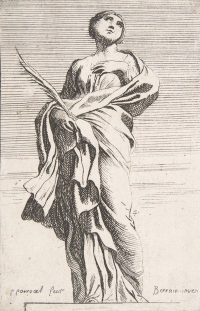 Álló női alak, kb. 1739-40., kb. 1739-40. alkotó: Pierre Ignace Parrocel