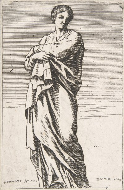 Álló női alak, kb. 1739-40., kb. 1739-40. alkotó: Pierre Ignace Parrocel