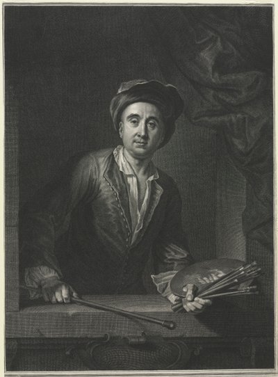 François de Troy, önarckép után. alkotó: Pierre Imbert Drevet