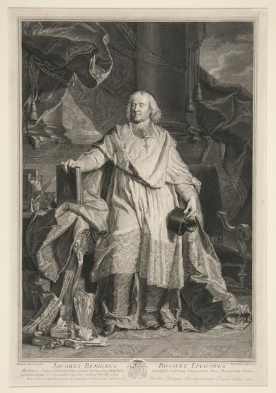 Jacques Benigne Bossuet portréja alkotó: Pierre Imbert Drevet