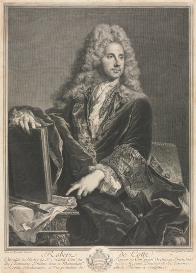 Robert de Cotte. alkotó: Pierre Imbert Drevet