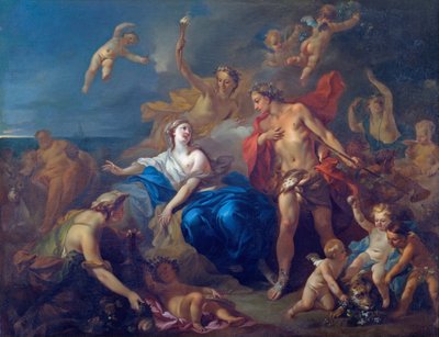 Bacchus és Ariadné házassága alkotó: Pierre Jacques Cazes