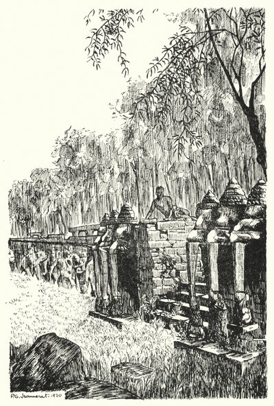 Az Elefántterasz oldalsó perronja (metszet) alkotó: Pierre Jeannerat de Beerski