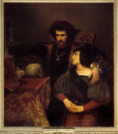 Lara jelenet Lord Byron „Lara” című dalából I. Pierre Jules Jollivet (1794-1871) festménye (vanite) 19. századi nap. 1,3x1,1 m alkotó: Pierre Jules Jollivet