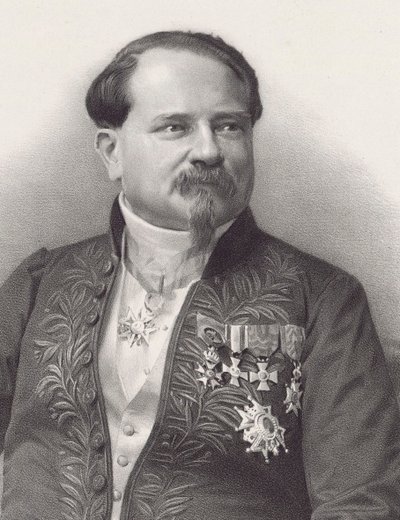 Jean-Georges Kastner zeneszerző portréja 1810-1867, 1866. alkotó: Pierre Lanith Petit