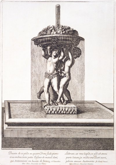 Louis Lerambert szökőkútja Versailles-ban, 1673 alkotó: Pierre Lepautre