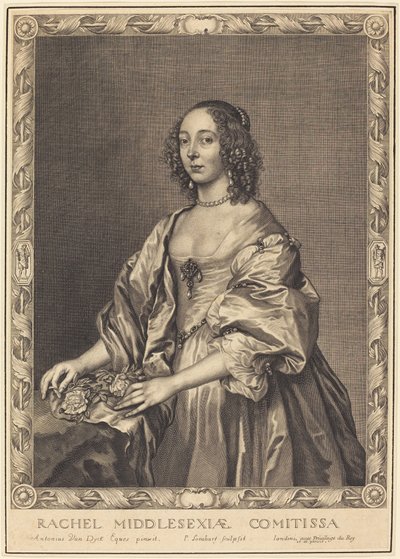 Rachel, Middlesex grófnője alkotó: Pierre Lombard after Sir Anthony van Dyck