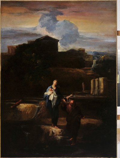 Repülés Egyiptomba. Pierre Louis Cretey festménye (Pierre-Louis Cretey alkotó: Pierre Louis Cretey or Cretet