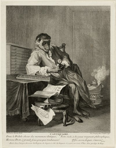 A majom antikvárium alkotó: Pierre Louis de Surugue