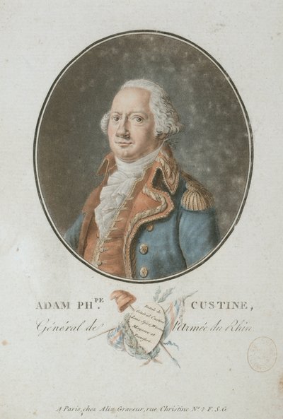 Adam Philippe de Custine gróf 1740-1793, 1793. alkotó: Pierre Michel Alix