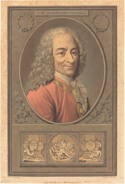 F. M. Arouet, Voltaire. alkotó: Pierre Michel Alix