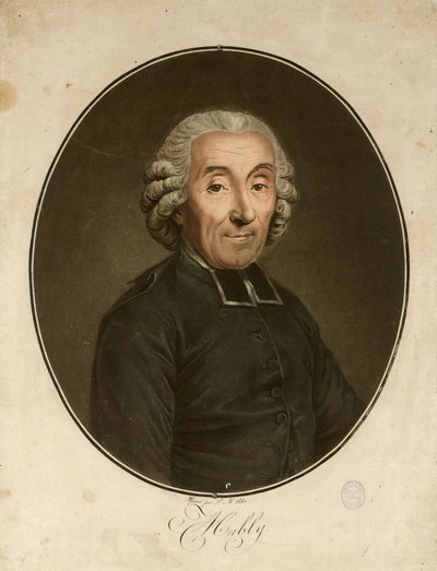 Gabriel Bonnot de Mably portréja 1709-1785, c. 1790. alkotó: Pierre Michel Alix
