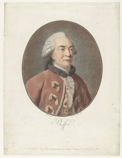 Georges Louis Leclerc portréja, Buffon írója Buffon (cím az objektumon) Nagy férfiak gyűjteménye (sorozat címe) alkotó: Pierre Michel Alix