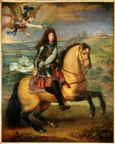 XIV. Lajos lovas portréja alkotó: Pierre Mignard