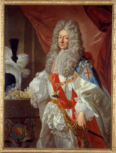 Antonin Nompar de Caumont, Lauzun hercege (1633-1723) francia marechal és a Grande Mademoiselle, Montpensier hercegnő hitvesének portréja Pierre Mignard (1612-1695) festménye, 17. századi La Rochelle, Antonins portré múzeuma - des Beaux Arts alkotó: Pierre Mignard
