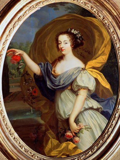 De la Valliere hercegnő portréja, mint Flóra, 17. század. alkotó: Pierre Mignard