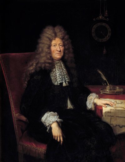 Edouard Colbert, de Villacerf márki (1628-1699) portréja XIV. Lajos király épületeinek felügyelője Pierre Mignard festménye (1612-1695) 1698 V. 1,63x1,28 m - Edouard Colbert, de Villacerf márki (1628-1699), főfelügyelő portréja alkotó: Pierre Mignard