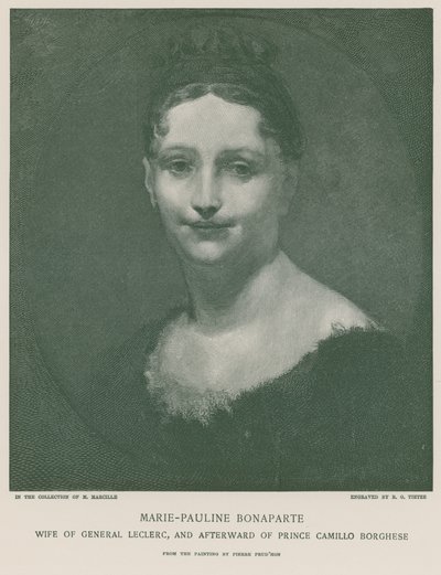 Marie-Pauline Bonaparte alkotó: Pierre Paul Prudhon