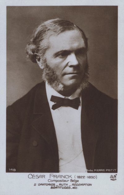 Cesar Franck, belga zeneszerző és zongoraművész (f/w fotó) alkotó: Pierre Petit