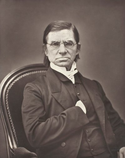 Émile Littré francia lexikográfus és filozófus, 1801-1881, c. 1876. alkotó: Pierre Petit
