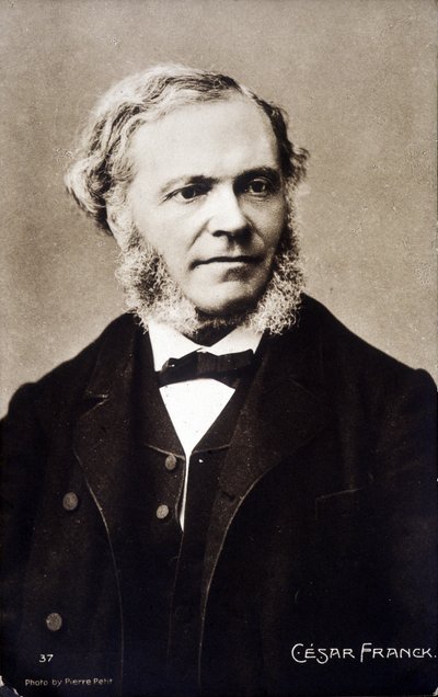 César Franck belga származású francia zeneszerző és orgonaművész (1822-1890) portréja. alkotó: Pierre Petit