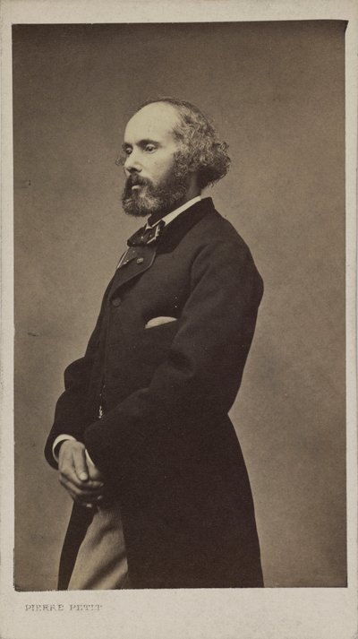 Félicien David zeneszerző portréja 1810-1876, 1876. alkotó: Pierre Petit