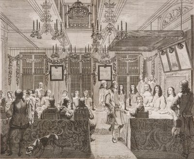 II. Károly király Lucy Walterrel vacsorázik alkotó: Pierre Philippe