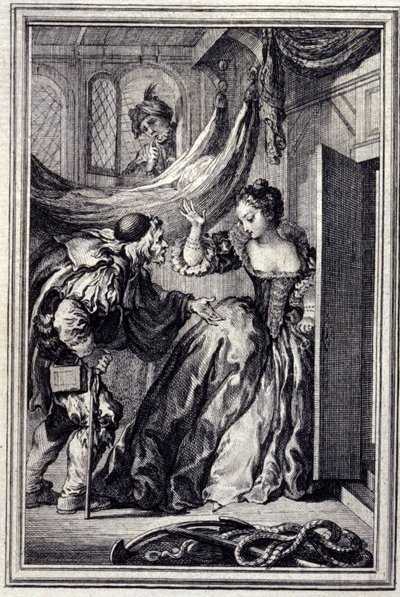 Az Aniardok kalendáriuma – Jean La Fontaine „” Mesék és novellák versben” című részében. 1776. Illusztráció: P. P. Choffard. alkotó: Pierre Philippe Choffard