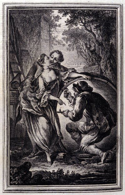 Le Cuvier – Jean La Fontaine „Mesék és novellák versben” című művében. 1776. Illusztráció: P. P. Choffard. alkotó: Pierre Philippe Choffard