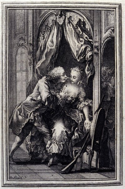Félreértések – Jean La Fontaine „Mesék és novellák versben” című részében. 1776. Illusztráció: P. P. Choffard. alkotó: Pierre Philippe Choffard