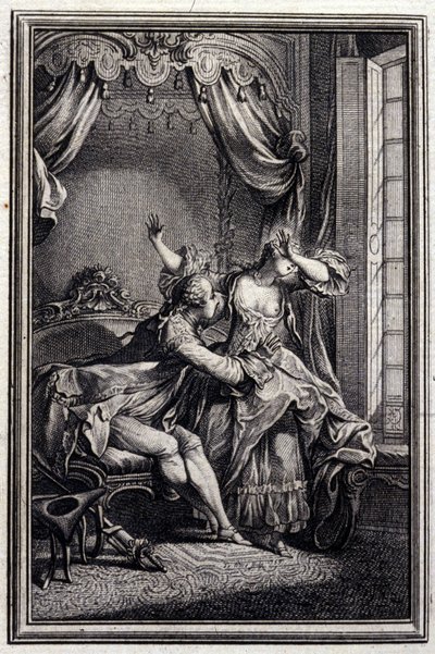 Richard Minulto - Jean La Fontaine "Tales et nouvelles en vers" című művében. 1776. Illusztráció: P.P. Choffard. alkotó: Pierre Philippe Choffard