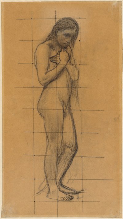 Stehender männlicher Akt alkotó: Pierre Puvis de Chavannes