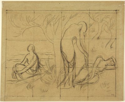 Kompozíciós tanulmány alkotó: Pierre Puvis de Chavannes