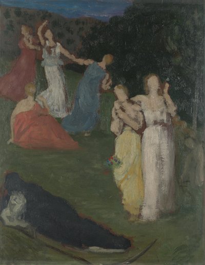 A Halál és a leányzó, 1872 előtt alkotó: Pierre Puvis de Chavannes
