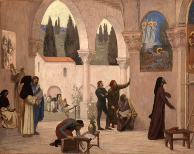 Keresztény ihlet, kb. 1887-1888. alkotó: Pierre Puvis de Chavannes