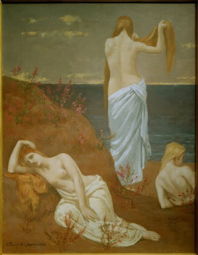 Fiatal nők a tenger mellett alkotó: Pierre Puvis de Chavannes