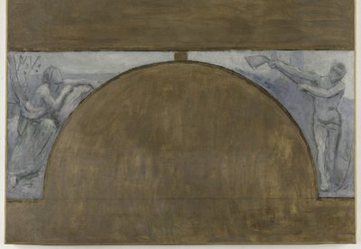 Évszakok, vázlat a párizsi Hôtel de Ville de Paris számára, 1889 és 1892 között (olaj, vászon) alkotó: Pierre Puvis de Chavannes