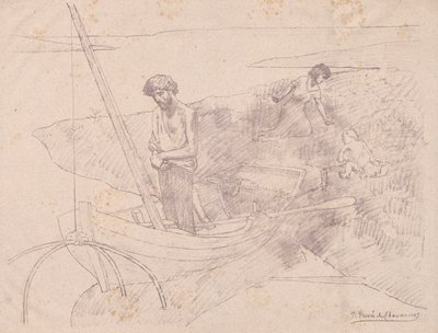 Szegény halász. alkotó: Pierre Puvis de Chavannes