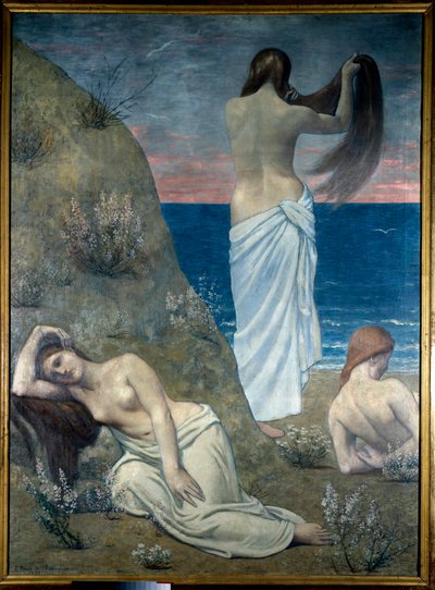 Fiatal lányok a tenger mellett alkotó: Pierre Puvis de Chavannes