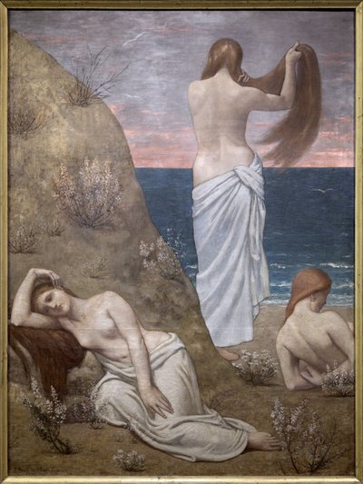 Fiatal lányok a tenger mellett alkotó: Pierre Puvis de Chavannes