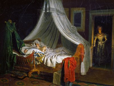 Visszatérés a táncból, Pierre Roch Vigneron (1789-1872) festménye, olaj, vászon, 24,4x32,5 cm, Franciaország alkotó: Pierre Roch Vigneron