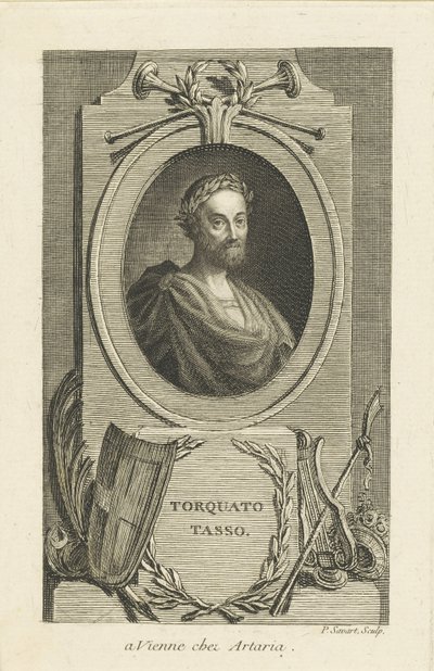 Torquato Tasso portréja 1544-1595, kb. 1770. alkotó: Pierre Savart
