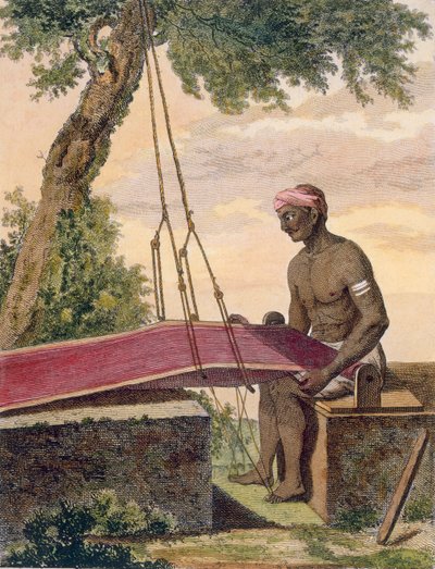 Szövő, 1782. alkotó: Pierre Sonnerat