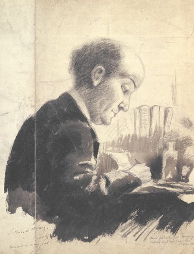 Max Jacob (1876-1944) portréja 1917 (ceruza és gouache) alkotó: Pierre de Belay