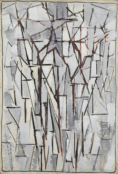 Összetételi fák 2, 1912-13 alkotó: Piet Mondrian
