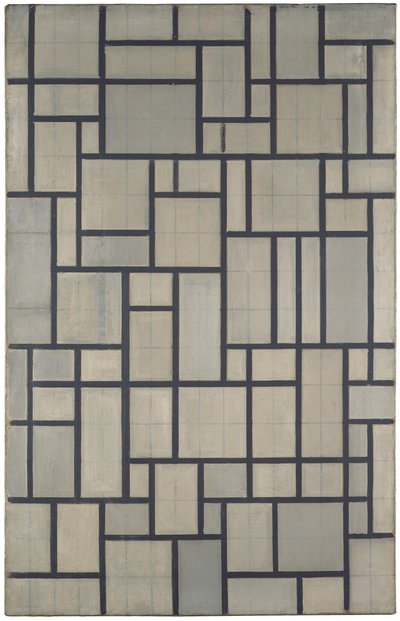 Összetétel ráccsal 2 alkotó: Piet Mondrian