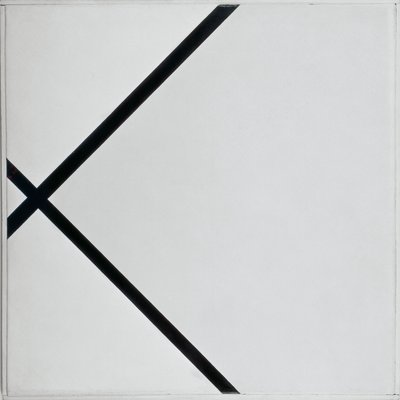 Pasztilla összetétele két vonallal alkotó: Piet Mondrian