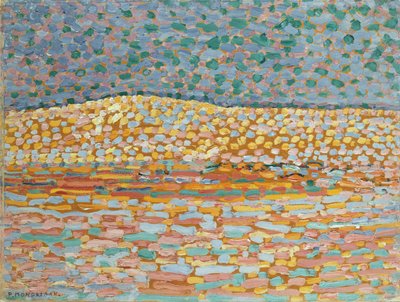 Pointillist Dune Study, Crest balra alkotó: Piet Mondrian