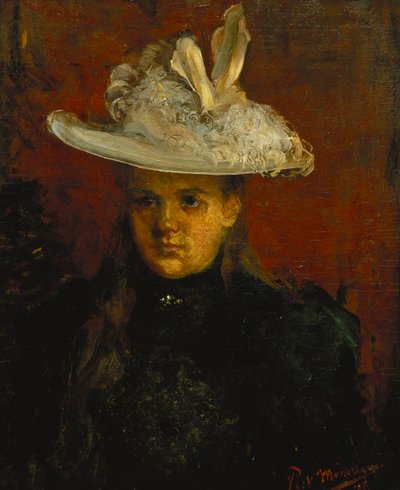 Princesje, 1898 körül (olaj, vászon) alkotó: Piet Mondrian